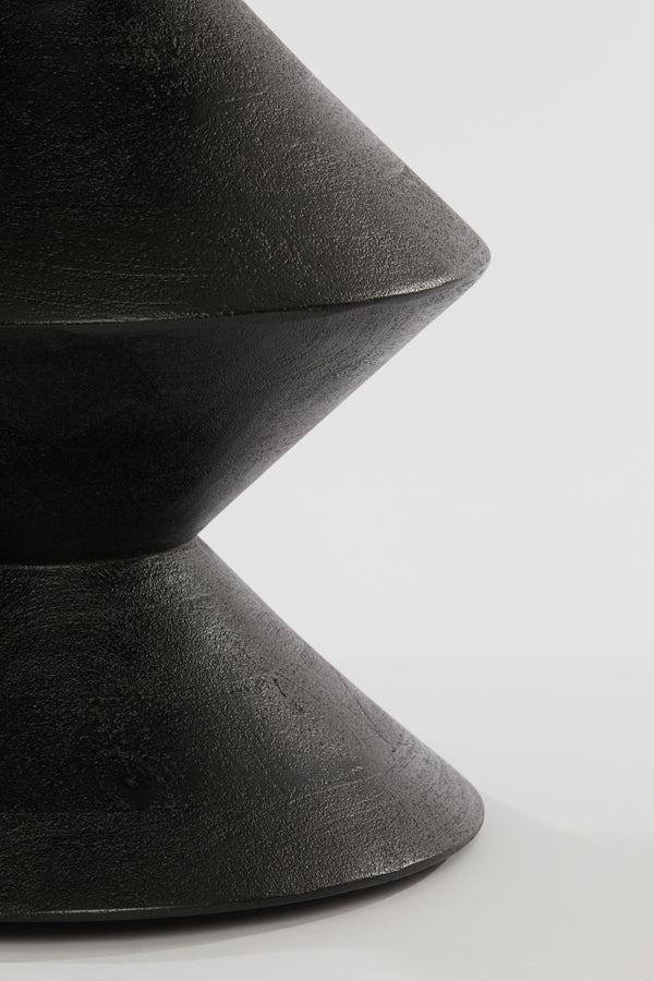 Bijzettafel Larus - Zwart - Ø40cm